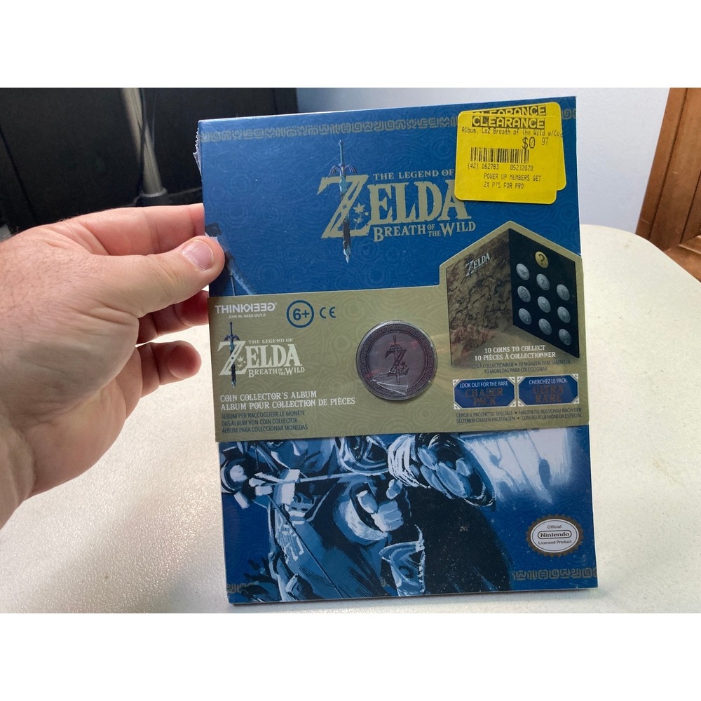 Legend of Zelda Breath of the Wild Coin Collector Album ThinkGeek Nintendo New